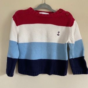 Janie and Jack Nautical Striped Knit Sweater 18-24